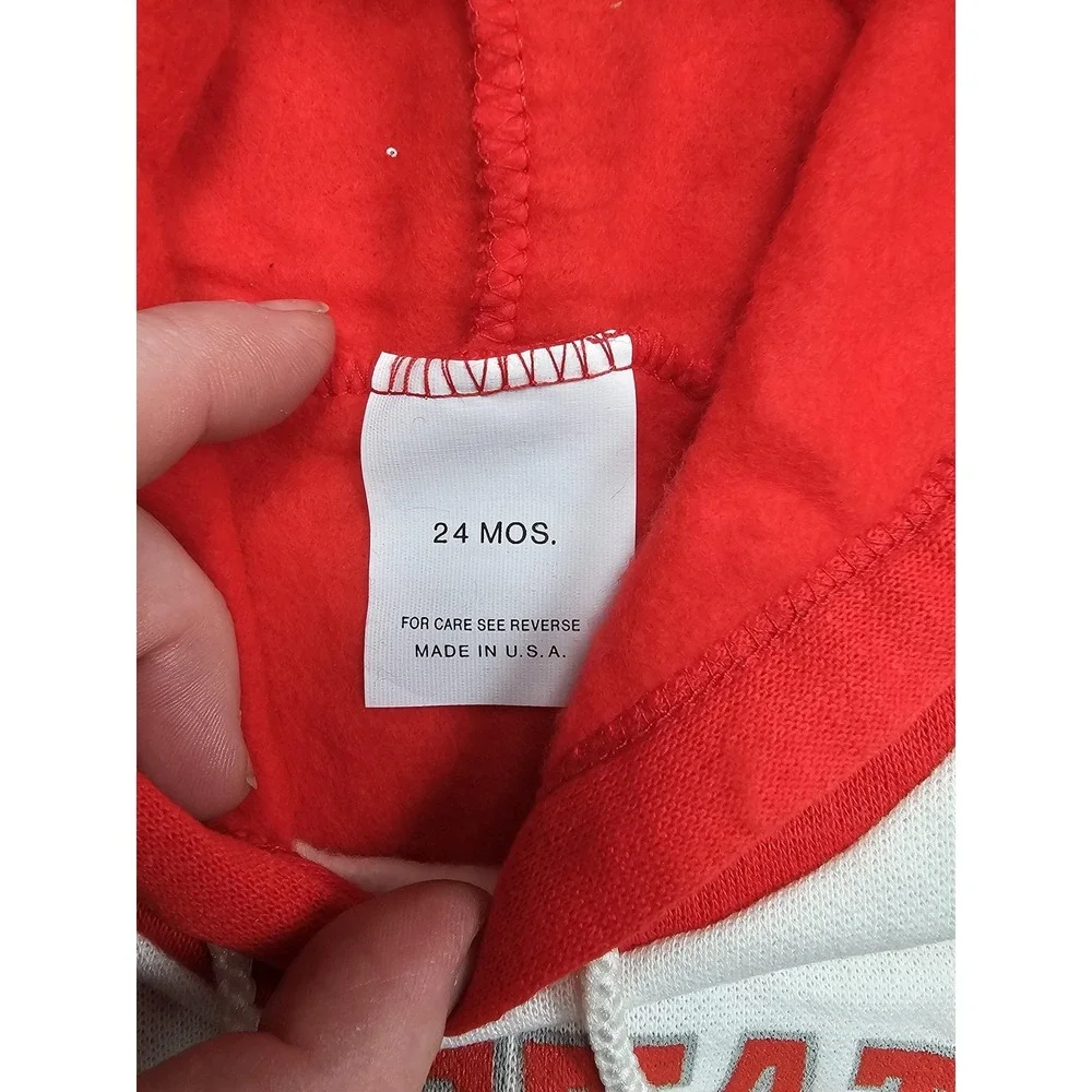 VTG Ohio State Buckeyes Sweatshirt Boys 18-24 Months Red NCAA Football JOG TOGS